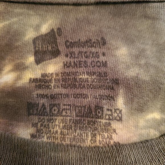 Camouflage Tie Dye short sleeve T-shirt size XL 100% cotton. - Picture 11 of 11